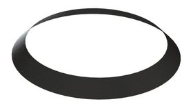 Юбка узкая для дымохода Grill'D ОС 0,5мм (D250) черный (порошковая краска)