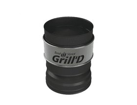 Оголовок-дефлектор К Grill'D AISI 430 0,5мм/ЖС 0,5 мм (D130/250) черный (термостойкая краска)