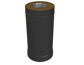 Сэндвич-труба К L-500 Grill'D AISI 430 0,8мм/ОС 0,5мм (D115/250) черный (порошковая краска)