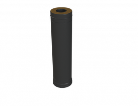 Сэндвич-труба К L-1000 Grill'D AISI 430 0,8мм/ОС 0,5мм (D130/250) черный (порошковая краска)
