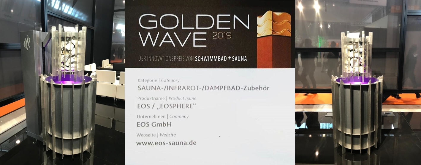 Электрическая печь аттракцион для бани EOSphere, призер Golden Wave Awards 2019