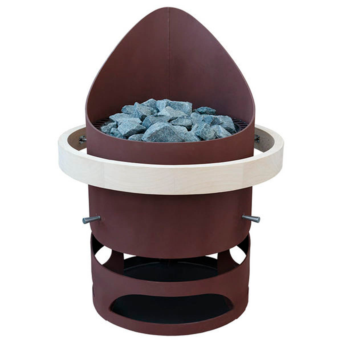 Электрическая печь для саун EOS Taureus – гигант среди каменок. Вместимость корзины для камней до 180 кг.